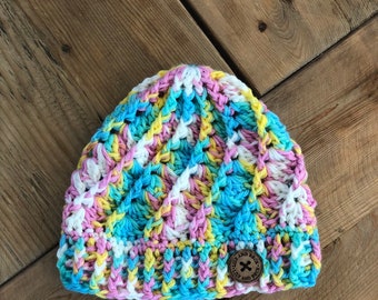 Spiral toddler beanie - pastel