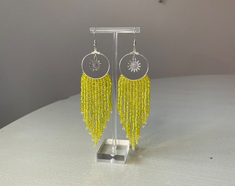 Yellow earrings