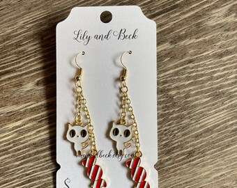 Cat candy earrings