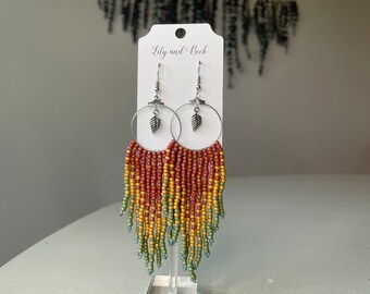 Desert leaf earrings