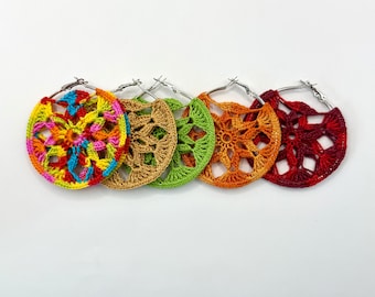 Gehäkelte Creolen - große