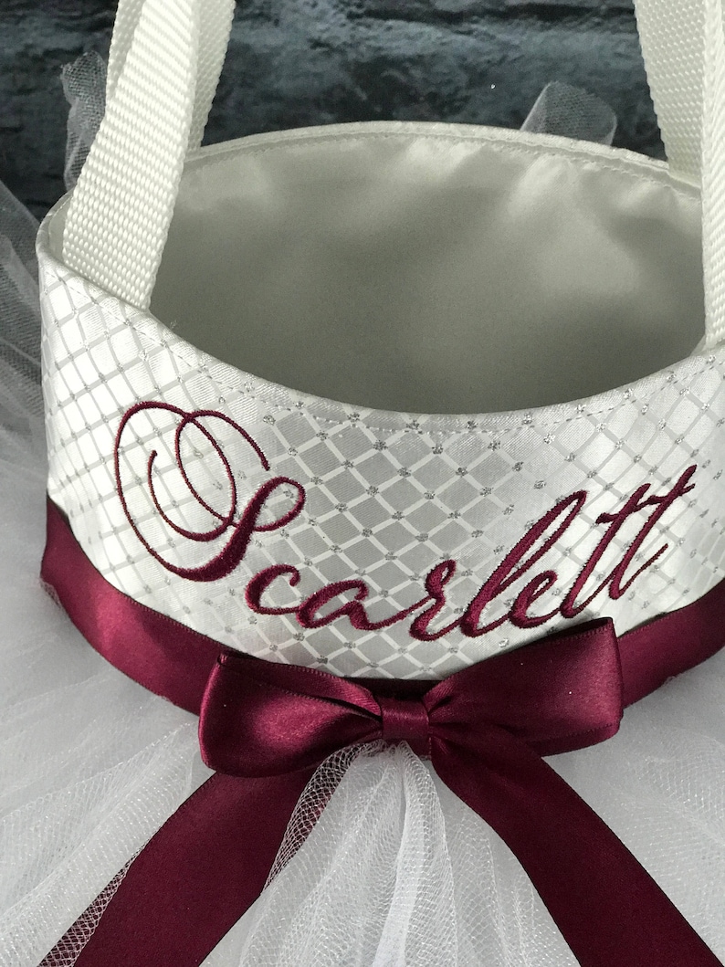 Flower Girl Bag Bride Bag Bridal Bag Birthday Bag Monogram Wedding Bag White Tote Bag White Tutu Tutu Bag
