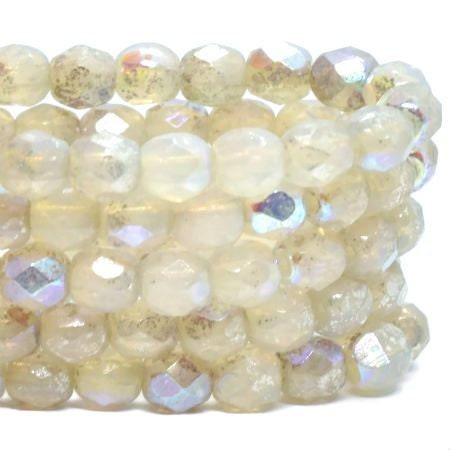 10 Grams Multi-size White AB Jelly Rhinestones, Iridescent Flat Backed  Resin Faceted Cabs 3mm 4mm 5mm 6mm OT17 
