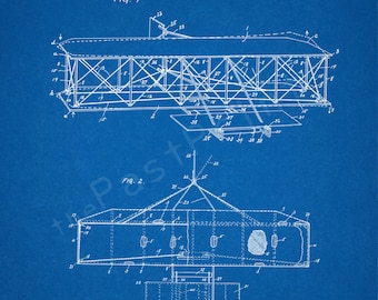 INST DOWNLOAD 5 JPG | Wright Brother's Airplane | Airplane Wall Art | Aviation Art | Airplane Print | Airplane Decor | Patent Print | Gift