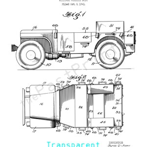 Jeep Printable Military Jeep Military Wall Art Military Art Military Print Military Decor US Army Patent Print Army Gift image 5