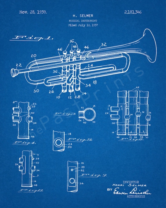 Trumpet Printable | Trumpet Art | Trumpet Print | Trumpet Poster