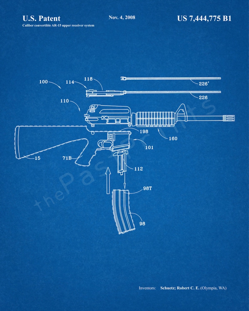 AR 15 Printable AR 15 Gun Art Gun Print Gun Poster - Etsy