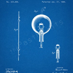 Edison Printable | Thomas Edison Light Bulb | Edison Art | Edison Print ...