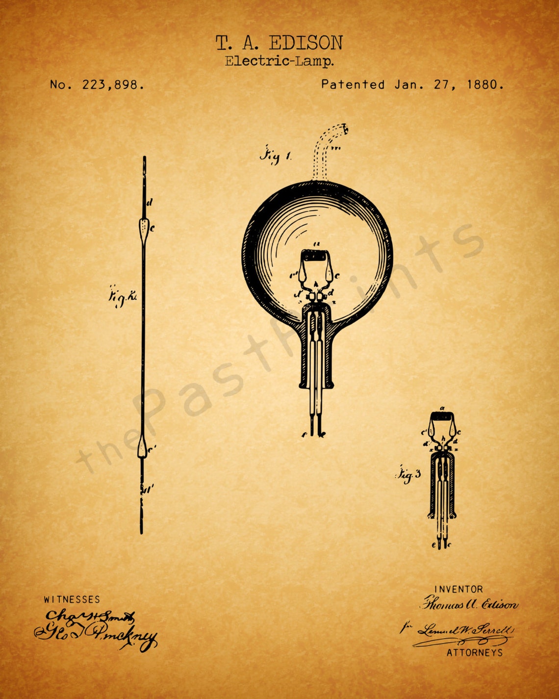 Edison Printable | Thomas Edison Light Bulb | Edison Art | Edison Print ...