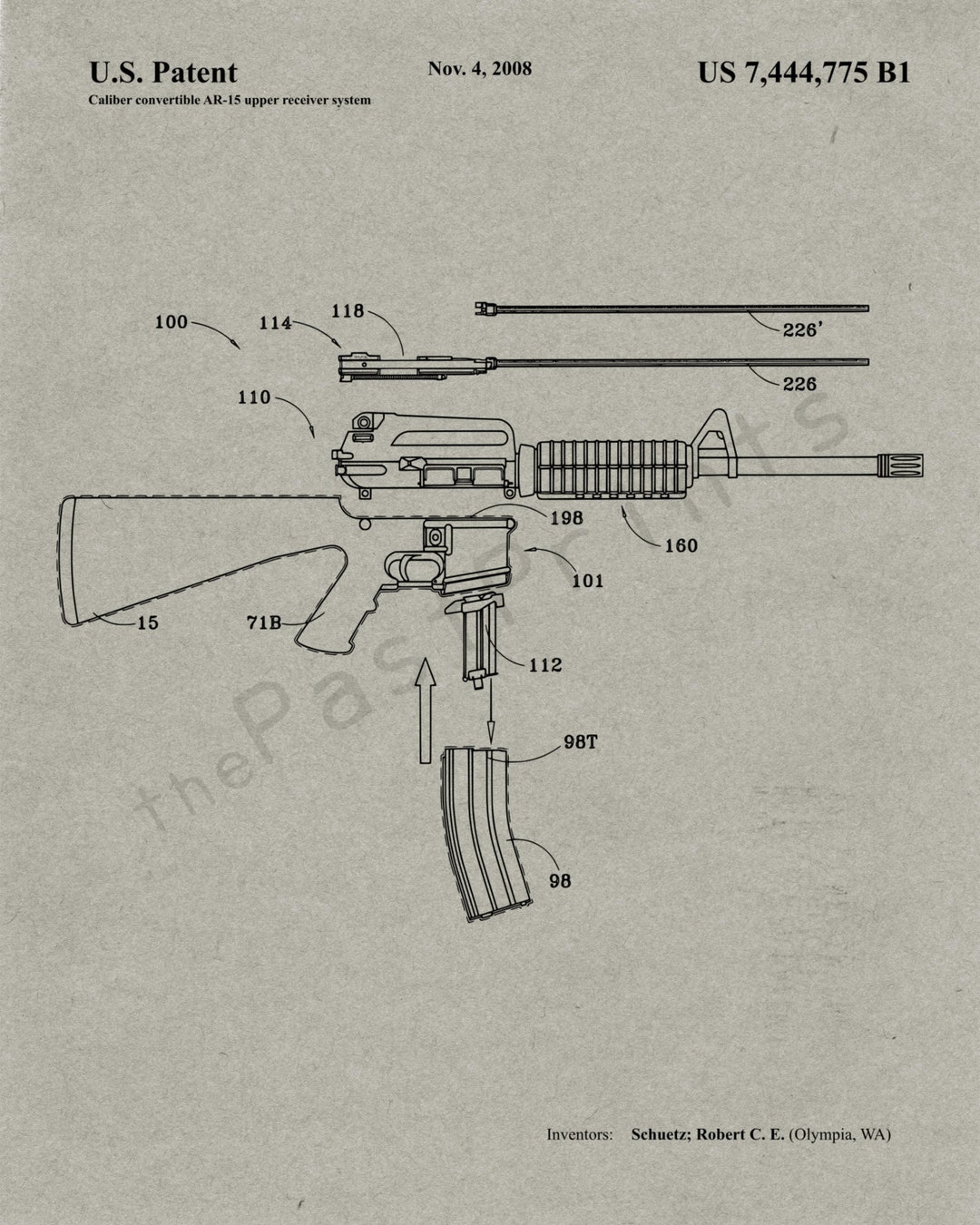 ar-15-printable-ar-15-gun-art-gun-print-gun-poster-etsy