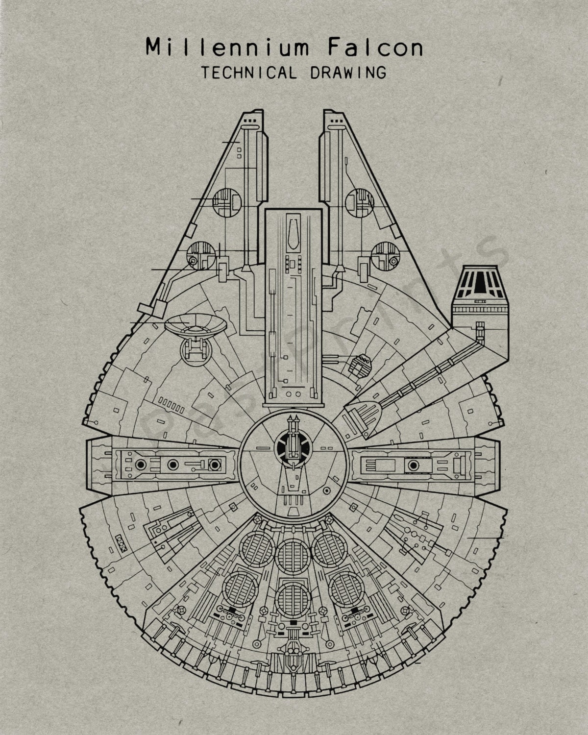 Star Wars Printable Star Wars Millennium Falcon Star Wars Art Star Wars