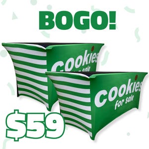 BOGO! Two Cookie Seller Table Cover // Ready-to-Ship
