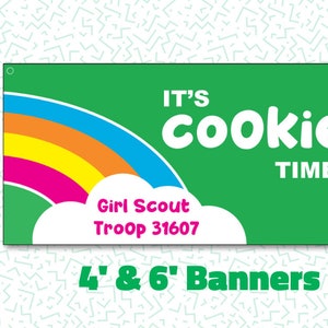 Custom Cookie Seller Fabric Banner // Made to Order // Free Customization