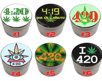 Cali Factory - 420 Design 63mm Large Size Zinc Alloy 4 piece Premium Grinder