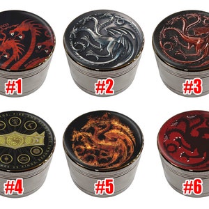 Dragon &#39;s House Design 63mm Large Size Zinc Alloy 4 piece Premium Grinder