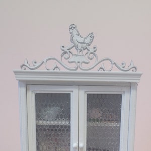 Miniature dollhouse 1:12 scale French Chicken armoire