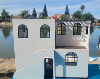 Zestaw do samodzielnego montażu miniaturowego domku Santorini w skali 1:1