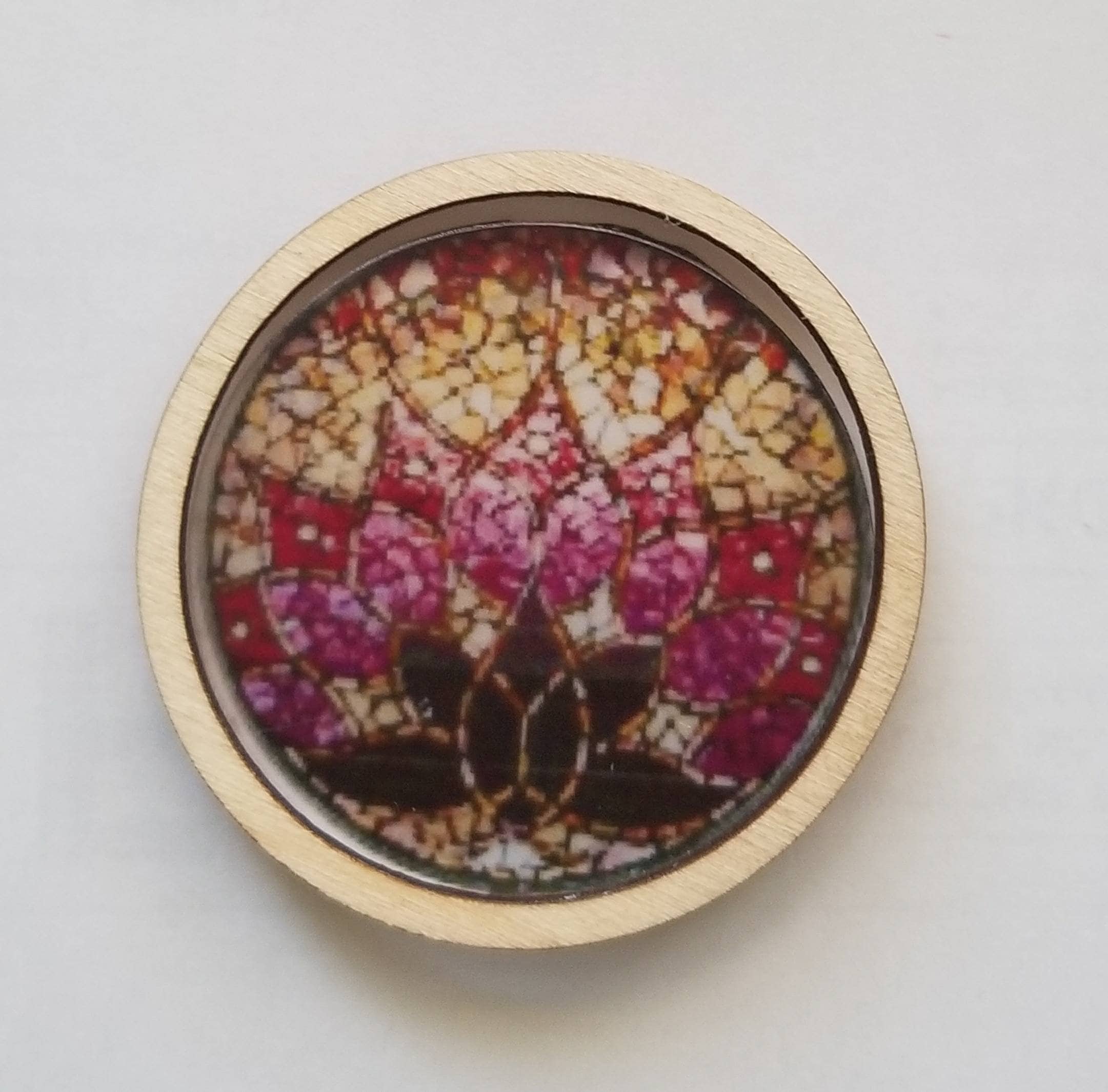 Casa Delle Bambole In Miniatura Floreale Aspetto Vetro Colorato Acrilico 814812 - Foto 12