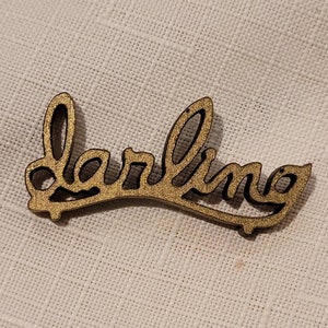 Miniature dollhouse darling wrought iron style sign