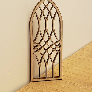 Miniature Dollhouse Waverly Style Window frame or  mirror 1:12 Scale Unfinished, Black, White or Bronze
