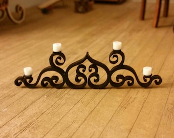 COPPIA DI APPLIQUE Da Parete In Ghisa Shabby Recuperate Portacandele