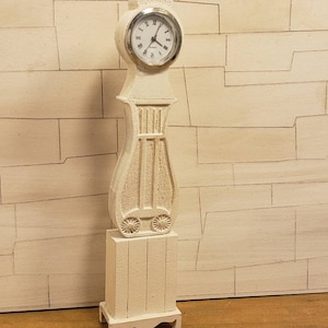 Miniature dollhouse Gustavian style clock 1:12 scale available unfinished