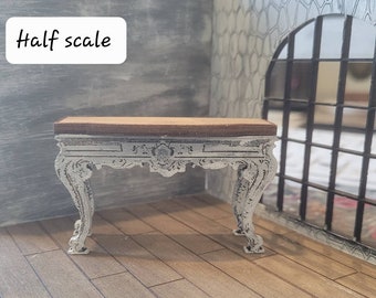 Bespaq 1:24 Half Scale 3' Miniature Dollhouse Coffee Table 2132CT Mahogany Bespaq 1:24 Half Scale 3' Miniature Dollhouse Coffee Table 2132CT Mahogany