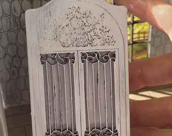 Half scale armoire available in French grey or Unfinished