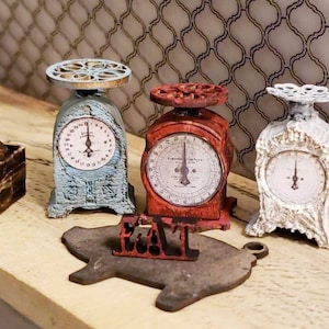 1:12 Miniatur Puppenhaus Küchenwaage verfügbar unfertig