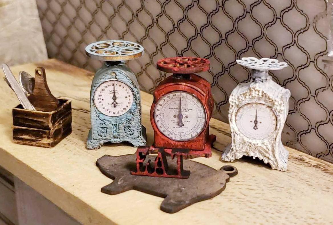 Miniature dollhouse kitchen scale 1:12 or half scale available unfini…