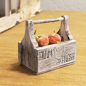 Charming dollhouse farm style caddy 1:12 scale available unfinished