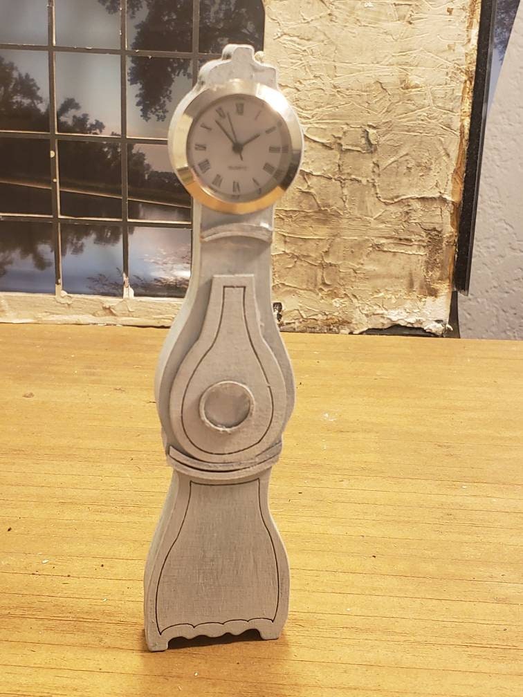 Miniature Dollhouse Gustavian Mora Clock With Real Clock Face Etsy Sweden