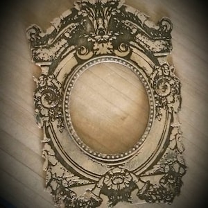 Miniature Dollhouse Antique Style Ornate Deep Set Gilt Baroque Picture or mirror Frame 1:12 Scale Finished or Unfinished