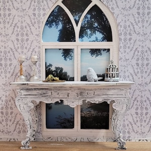 Miniature Dollhouse Small Console Table Large or Small French Rococo Style 1:12 scale