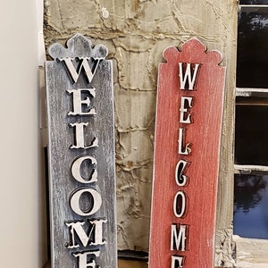 Miniature dollhouse 1:12 welcome or HELLO sign finished or unfinished