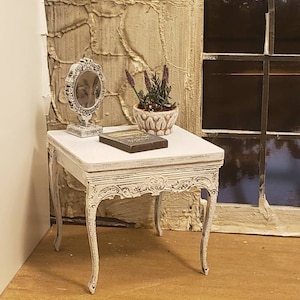 Miniature dollhouse 1:12 scale side table available unfinished