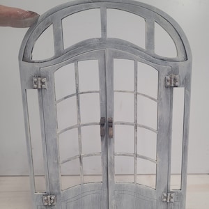 Miniature dollhouse French style double french doors 1:12 scale