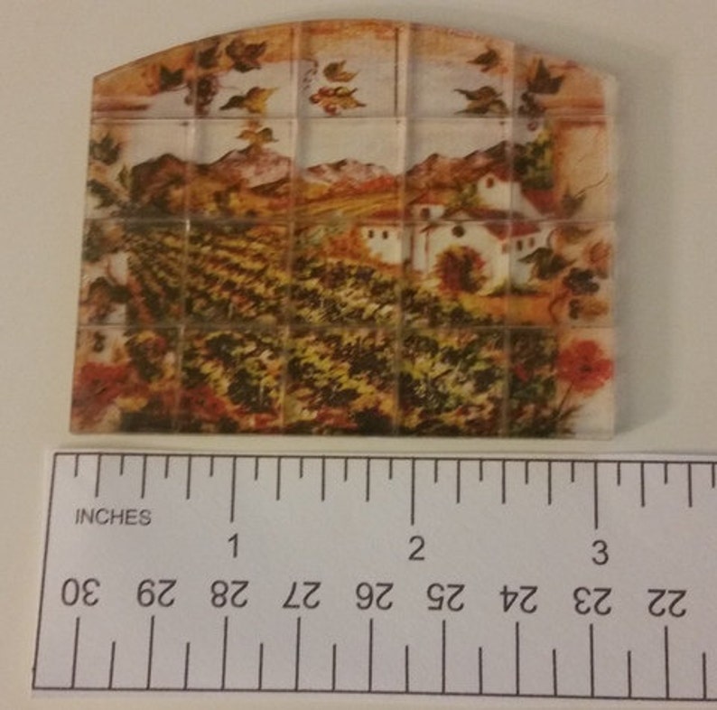 Kitchen Backsplash Tiles for Miniature Dollhouse Kitchen Made Etsy