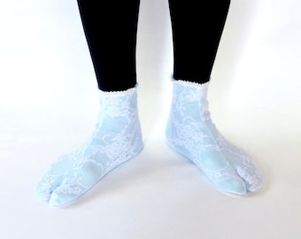 Lace TABI SOCKS (women's)  |  ※Tabi socks do not stretch and contract, so they do not fit when worn.  Please check the foot size.　polyester