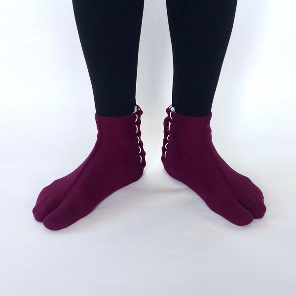 TABI SOCKS (women's)  | ※Tabi socks do not stretch and contract, so they do not fit when worn.  Please check the foot size.　 Nylon Jersey