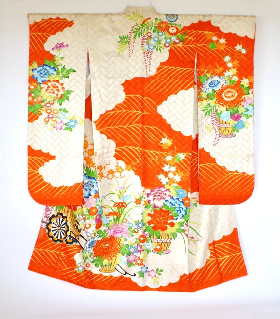 Gorgeous Furisode KIMONO Koma Embroidery 駒刺繍rangiku乱菊 - Etsy