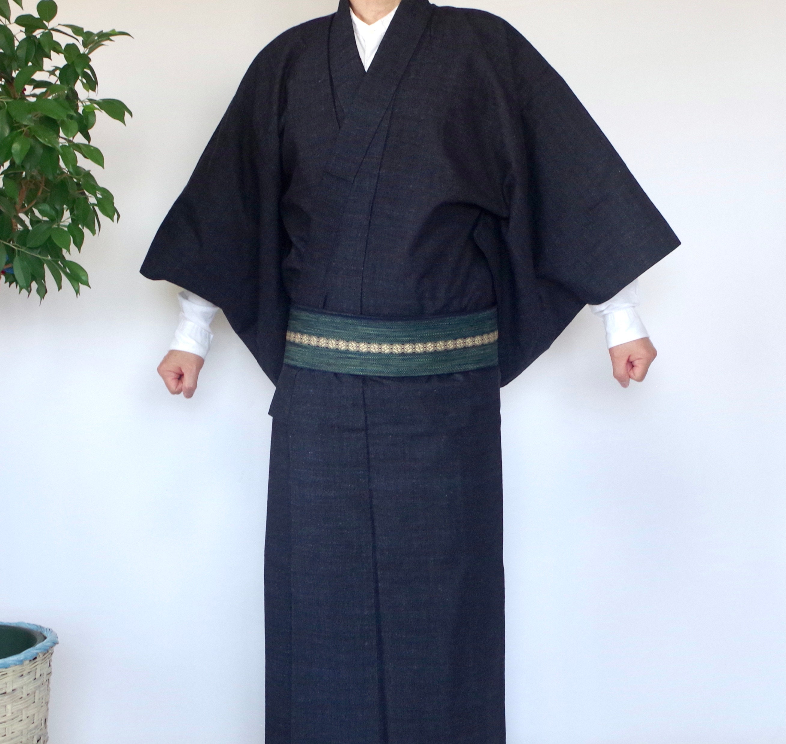 Traditional Japanese Kimono Dress for Men