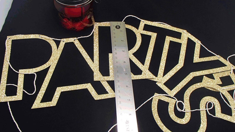 Birthday Party Banner Anniversary Banner Graduation Glitter Party Banner All Occasion Party Banner New Year/'s Banner