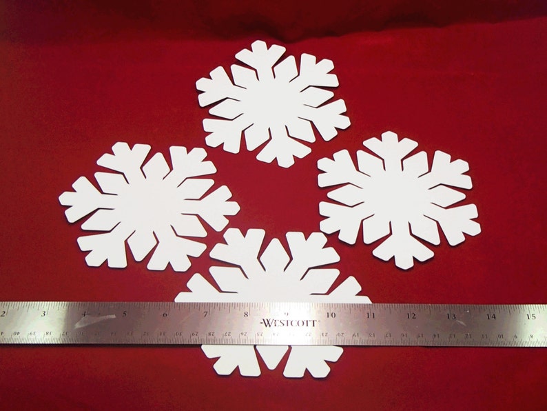 16 Papercut Snowflake Die Cuts Christmas Decor Bulletin Board Etsy