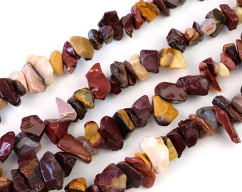 Natural Mookaite Chip Beads Approx 5-8mm 32" Strand Tiny Crystal Gemstone For Jewelry Making Irregular Nugget