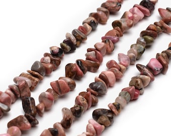 Rhodonite 36 inch Chips Beads