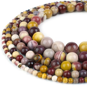 Natural Mookaite Beads, 4mm 6mm 8mm 10mm 12mm Round, Full Strand 15.5 inch, wholesale mala beads