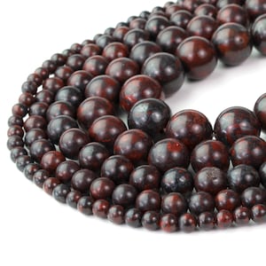 Natural Brecciated Jasper Beads Strand 15" Gemstone Round Mala Jewelry Making 4mm 6mm 8mm 10mm 12mm Prayer