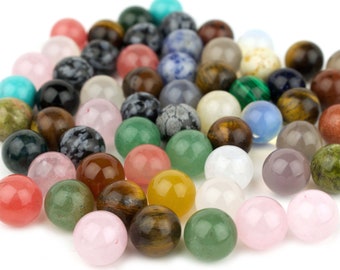 Mixed No Hole Beads Undrilled 10mm 12mm Round Wholesale Gemstones