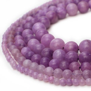 Purple Chalcedony Round Beads for Jewelry Making 4mm 6mm 8mm 10mm 12mm 15 inch Strand Loose Gemstone Mala Prayer Stone DIY Craft